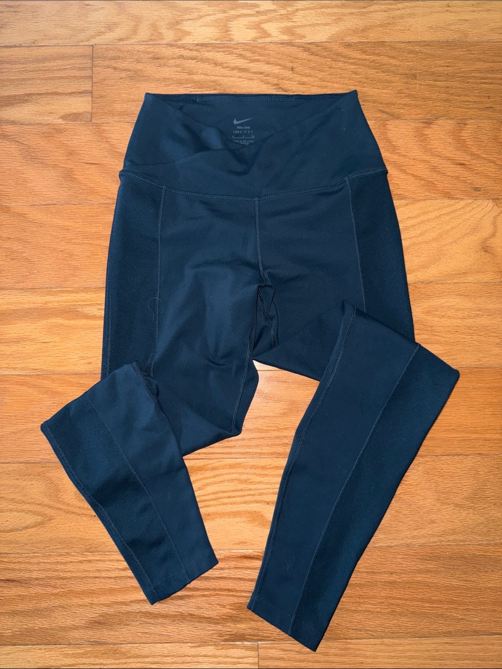 Nike One Dri-Fit workout leggings - navy blue - Small